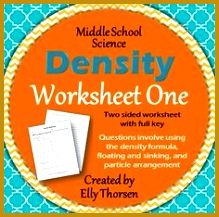 Density Worksheet e 217219