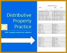 Distributive Property Worksheet or Assessment 173218