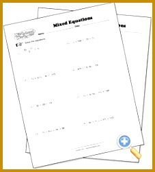 Mixed Problem Types Solving Multi Step Equations Preview worksheetworks for making worksheets 251227