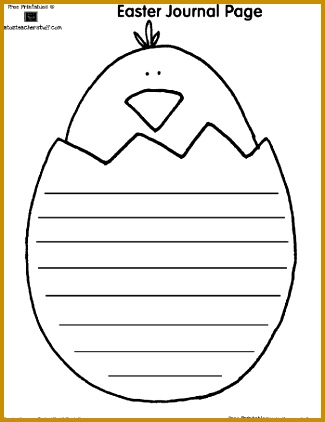 FREE Easter writing and shape book pages 422325