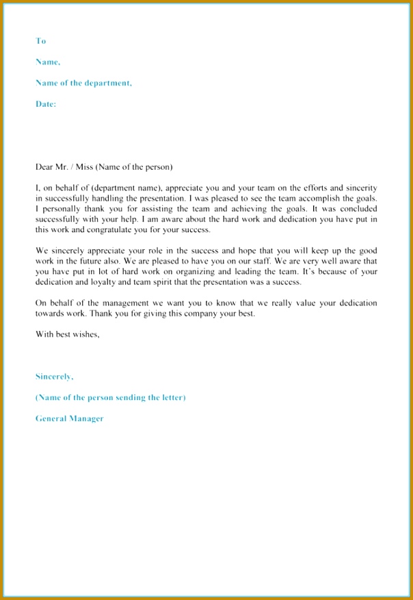 Employee Appreciation Letter 876604