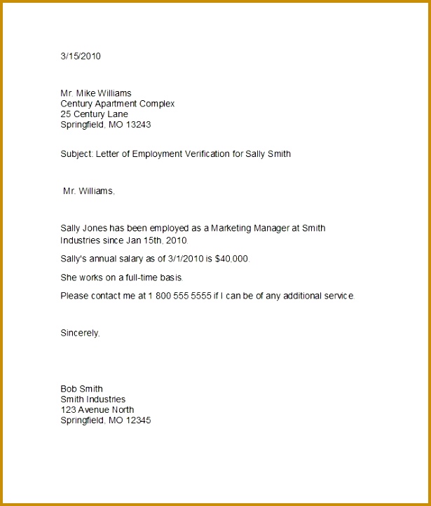 Printable Proof of Employment Letter Template 05 722615