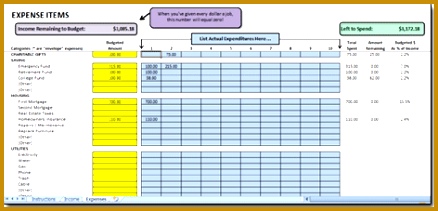 Excel Monthly Cash Flow Bud Spreadsheet based upon Dave Ramsey s "Cash Flow 211438