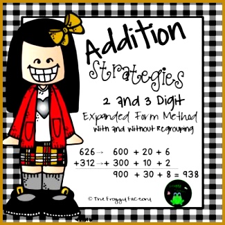 Addition Strategies Worksheets Expanded Form Bundle 325325