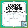 3 Exponent Rules Worksheet