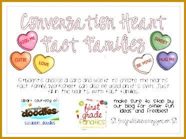 Conversation Heart Fact Families 279372