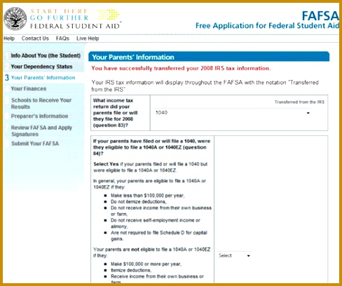 pleting FAFSA 408488