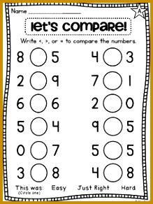 Using Less and Greater Than Signs by paring the Number of gexxs First Grade Math Unit 11 paring Numbers Skip Counting and Number Order 292219