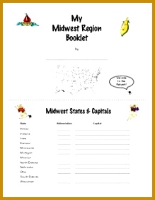 Midwest Region Activity Booklet or Interactive Notebook Lessons 283219