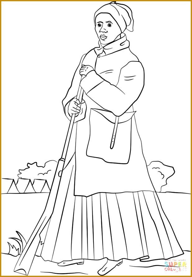 Harriet Tubman Coloring Page Free Printable Pages 890618