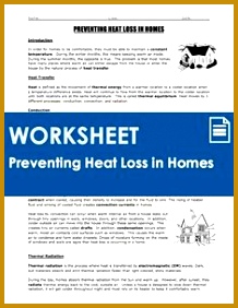 Unit Review Thermal Energy Heat and Temperature glf5g Worksheet Preventing Heat Loss in Homes 282218
