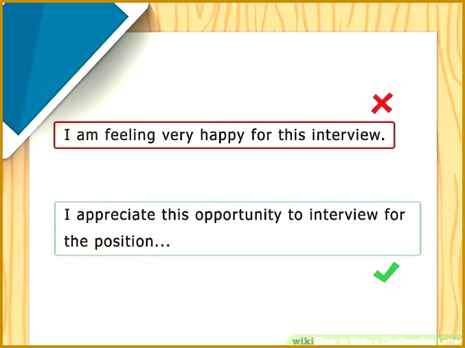 reply to interview invitation 4974 in addition to image titled write a confirmation letter step reply 507677