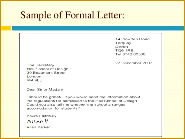 Things to Remember while Writing Letter 16 Decide how formal 445593