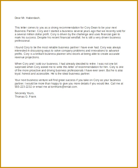 Formal Re mendation Letters 558678