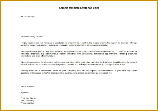 Reference Letter Template 42 Free Sample Example Format Free How To Write A Referral Letter 381544
