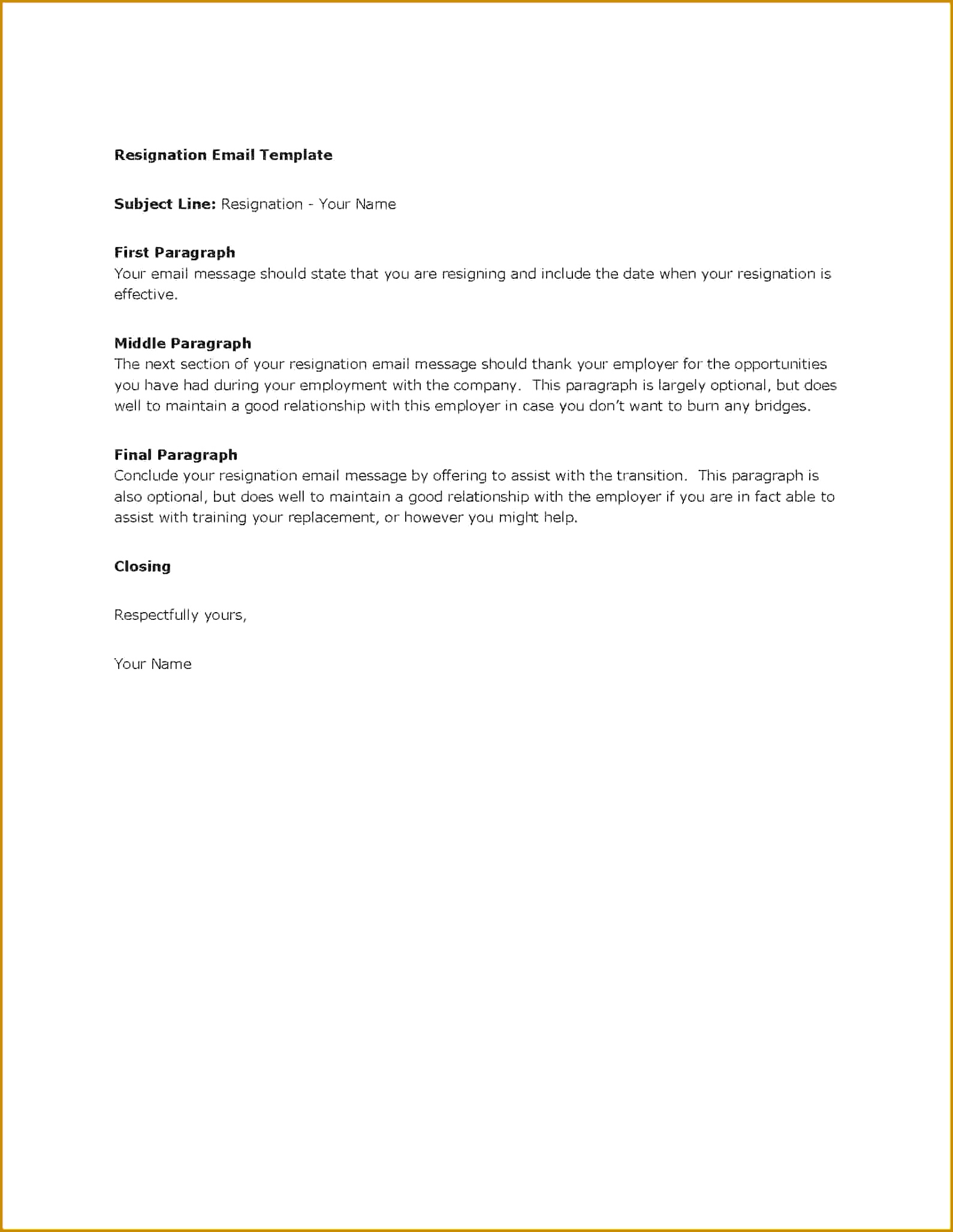 Barack Obama Resignation Letter · Resignation Letter Email template Resignation Email 20551590