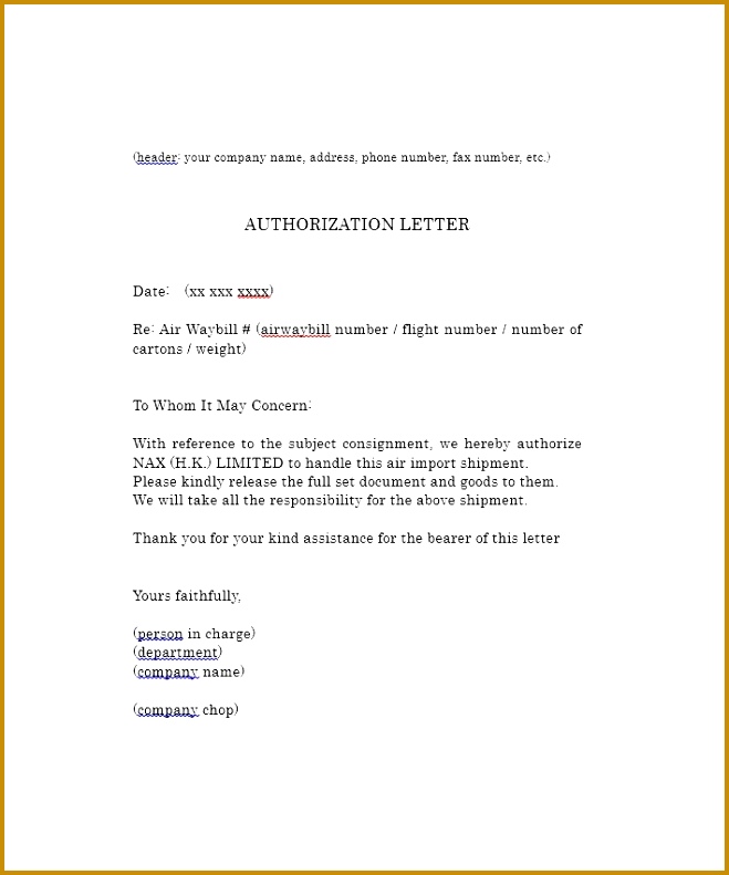 authorization letter 33 791659