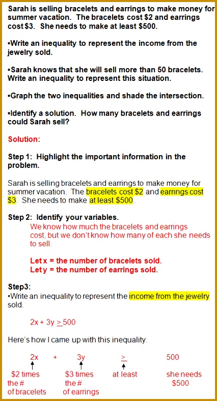 3 Inequality Word Problems Worksheet | FabTemplatez