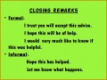 5 Informal Advice Letter Templates