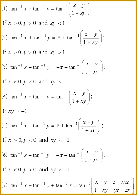 What are the Inverse Trigonometric Functions A Plus Topper 455647