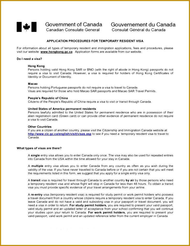 Elegant Sample Invitation Letter For Canada Business Visa 735952