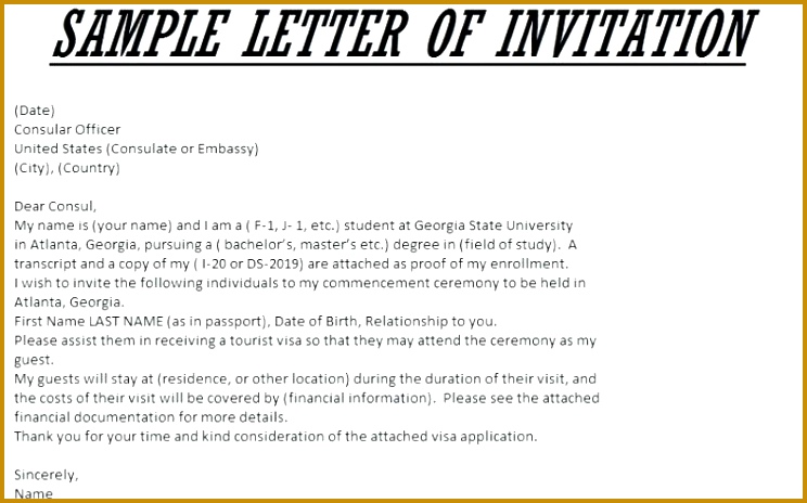 invitation letters template of invitation letter to visit within letter of invitation for visa template invitation 464744