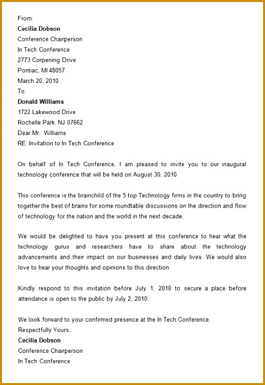 8 Conference Invitation Templates Free Word Documents Download Sample Meeting Invitation Wording 790544