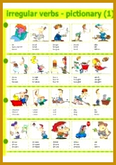 Irregular Verbs Worksheet Irregular verbs pictionary 1 238167