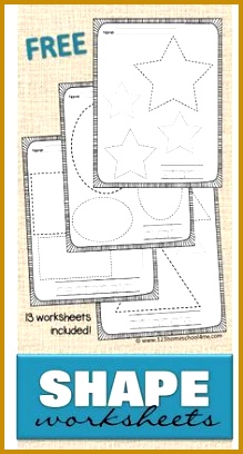 FREE Shape Worksheets help kids practice making shapes and learning their names with these 13 408219