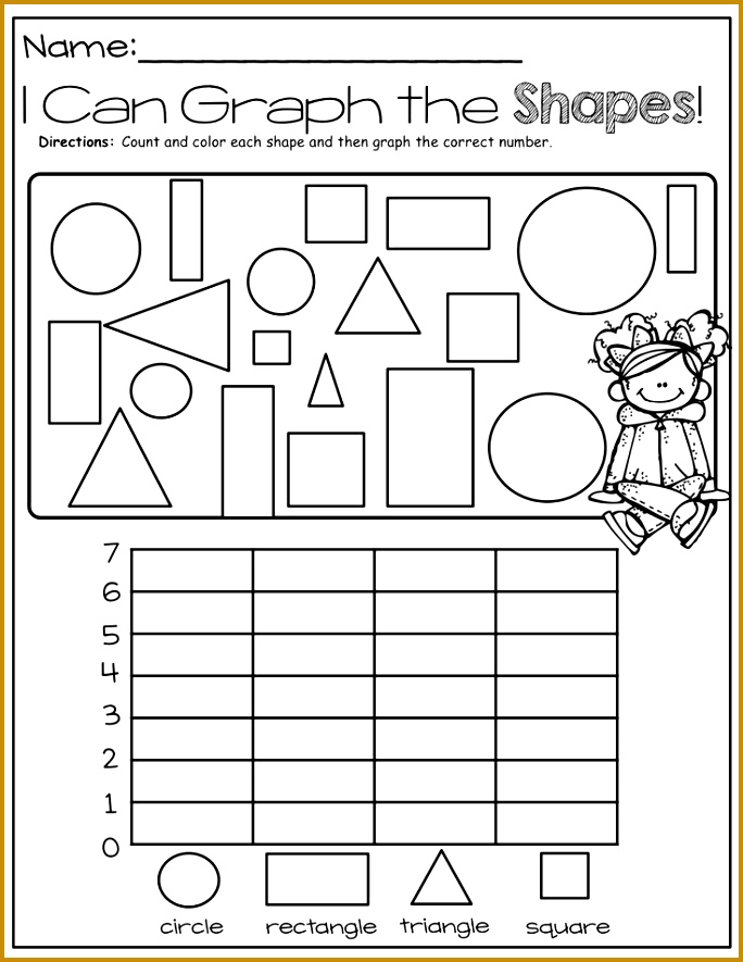 Graphing Shapes · Preschool GraphsShapes Worksheet 885684