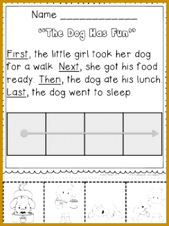 Teaching kindergarten · SEQUENCING with FIRST NEXT THEN LAST CUT AND PASTE narrative writing 325244