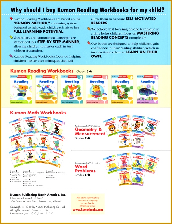 Kumon Reading Workbook Grade 5 726558