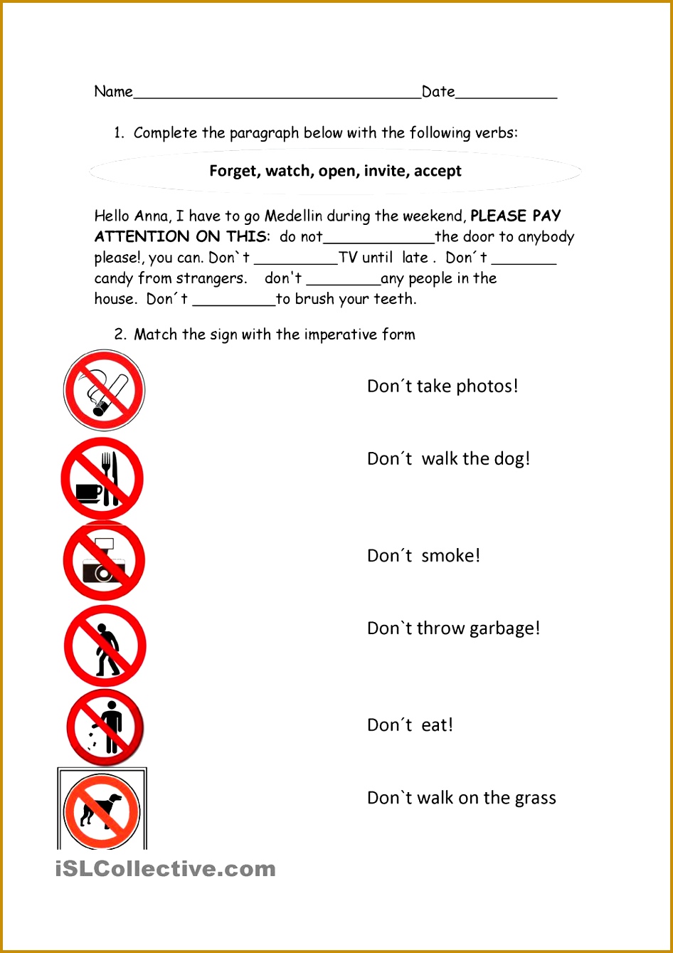 imperatives worksheet Free ESL printable worksheets made by teachers 1339946