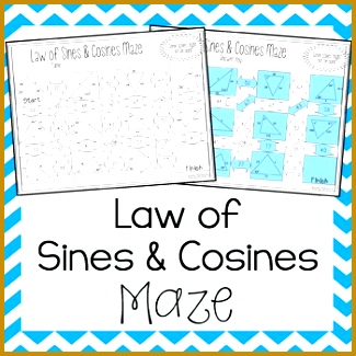 Law of Sines and Law of Cosines Maze 325325