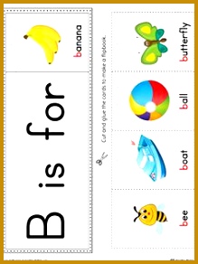 Letter B Beginning Sound Flipbook Printable Color 292219