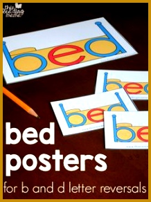 Bed Posters for b and d letter reversals 292218