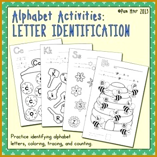 These worksheets help students practice identifying each alphabet letter Students first trace the letter 325325