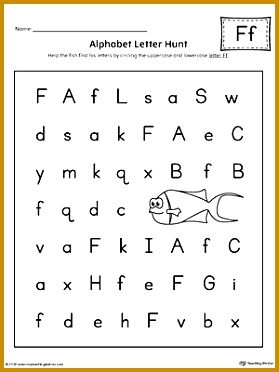 Alphabet Letter Hunt Letter F Worksheet 372279