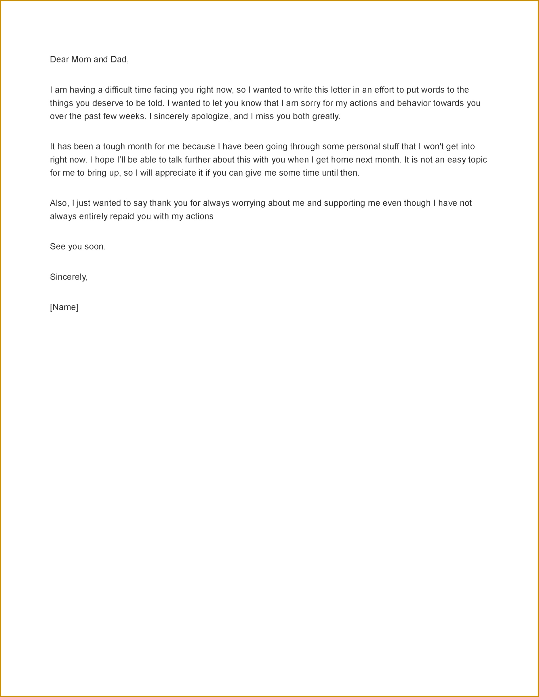 Apology Letter To Friend After Bad Behaviour 18732424