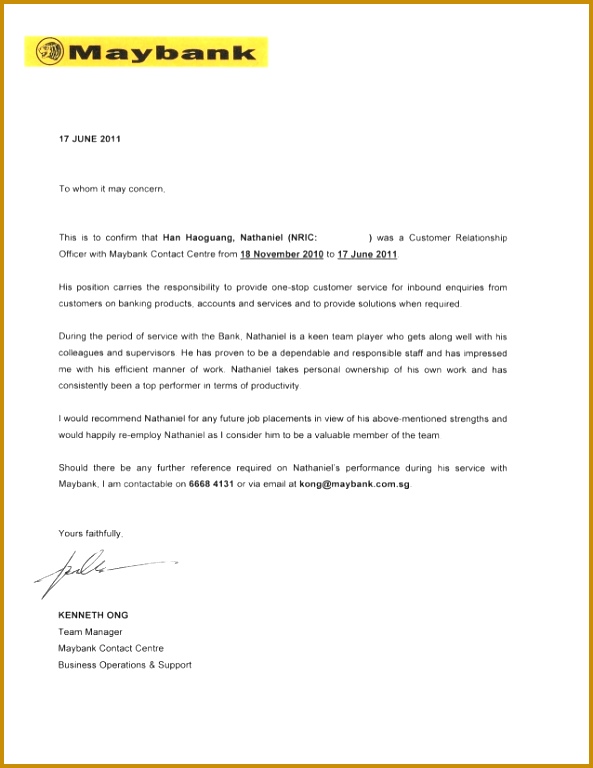 Letter of mendation Maybank Kenneth g 768593