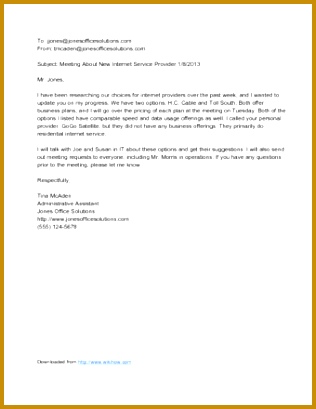 Sample Formal Email to Boss 409316