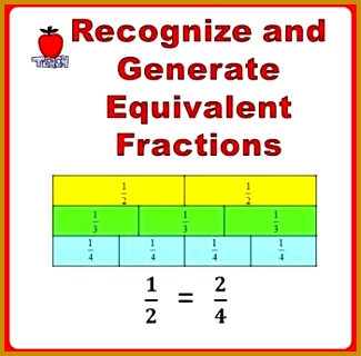 Equivalent Fractions Worksheets 3rd 4th Grade 320325