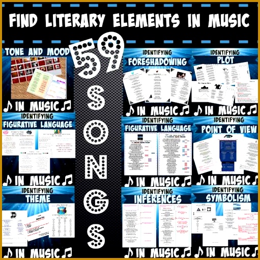 Find literary elements in music 59 songs 511511