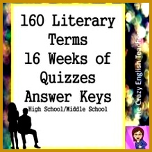 Semester of Literary Terms 160 Quizzes Answer Keys 219219