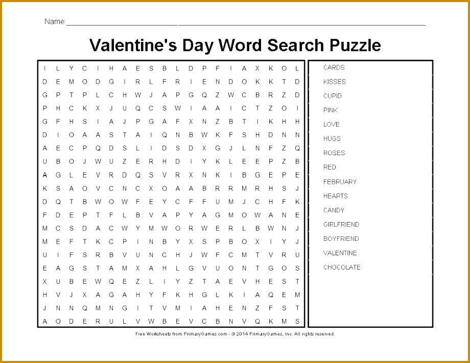 Free printable Valentine s Day worksheets and activity pages for kids from PrimaryGames 711920