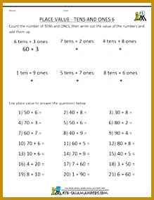 Here you will find our selection of free Math Place Value Worksheets First Grade Math Worksheets Place Value & Grade Math Worksheets printable for kids by 283219
