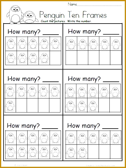Best 25 Free kindergarten math worksheets ideas on Pinterest wgnhw This free penguin ten frame math worksheet for kindergarten and preschool is perfect for the winter 425563