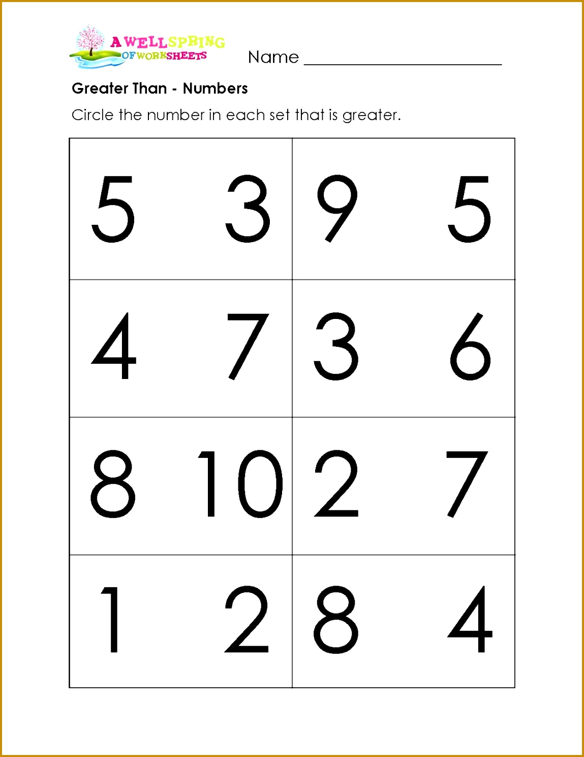 More or Less Worksheets for Kids 14881149
