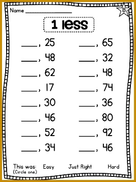 First Grade Math Unit 2 Number Sense Part Part Whole Number fwhsa 1 more 1 less worksheets and activities to practice counting forward and backward to build number 357267
