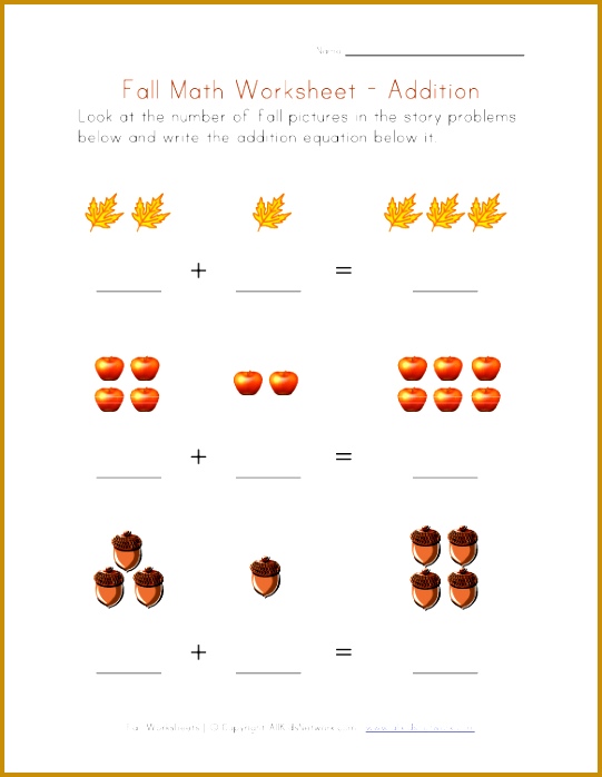 fall addition worksheet Homeschool Ideas Pinterest khxem fall addition worksheet 698541